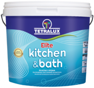 Elite Kitchen&Bath Πλαστικό Χρώμα Για Προστασία Από Μύκητες Και Μούχλα, Λευκό Βάση Ρ, 9lt/δοχείο 