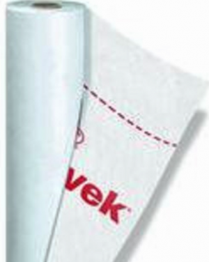 Μεμβράνη διαπνέουσα,Tyvek Houswrap, 60gr/m², λευκή, 75m²/ρολό.