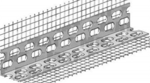 Γωνιόκρανο PVC διάτρητο, 23Χ23mm,  3.0m/τεμάχιο