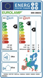 ENERGY LABEL NEW ZEPHYRUS 300-28023