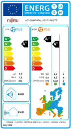 FUJITSU KM 18 ENERGY LABEL